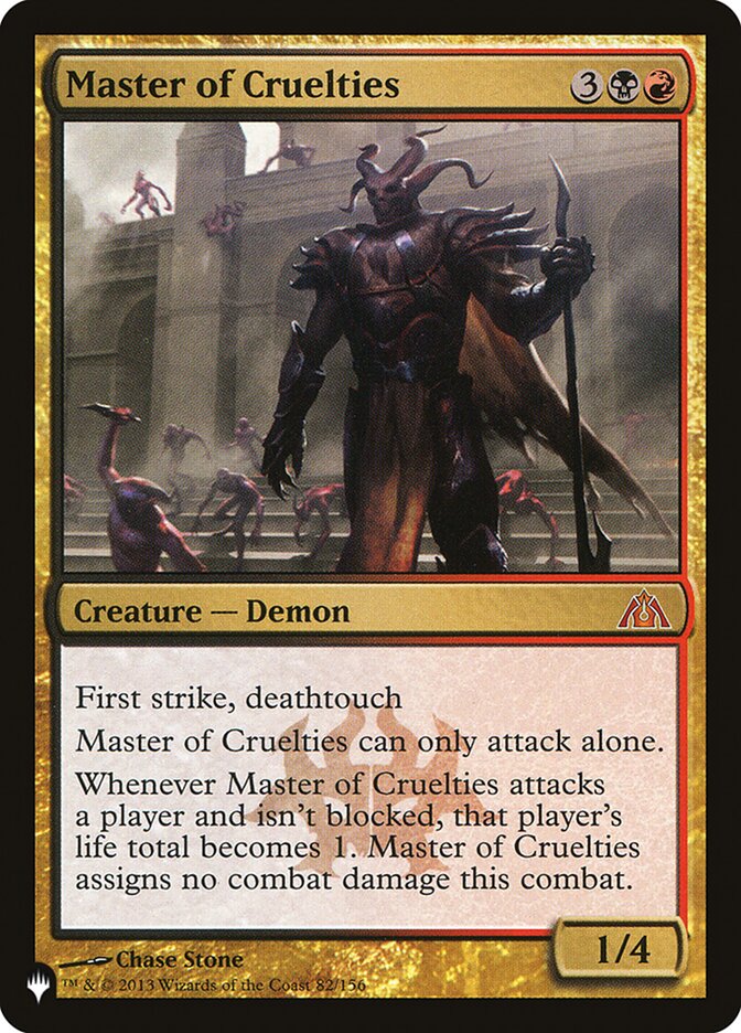 Master of Cruelties [The List] Magic: The Gathering