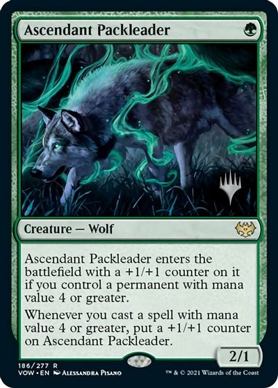 Ascendant Packleader (Promo Pack) [Innistrad: Crimson Vow Promos] Magic: The Gathering