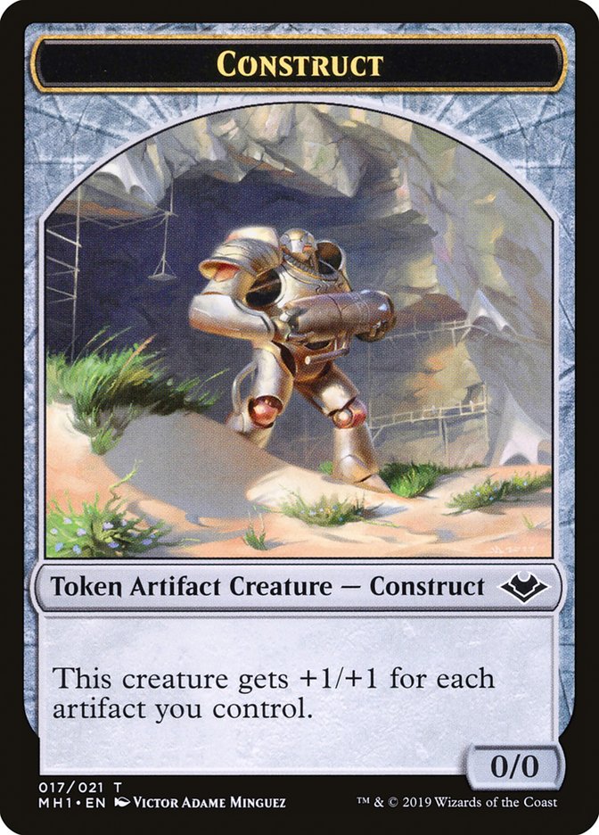 Soldier (004) // Construct (017) Double-Sided Token [Modern Horizons Tokens] Magic: The Gathering