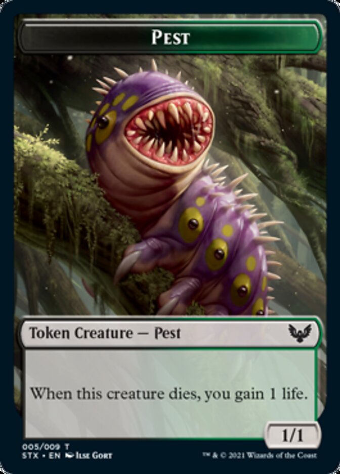 Inkling // Pest Double-Sided Token [Strixhaven: School of Mages Tokens] Magic: The Gathering