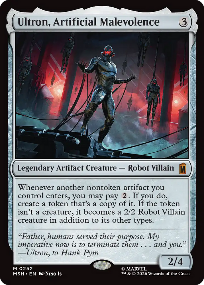 Ultron, Artificial Malevolence [Marvel Super Heroes] Magic: The Gathering