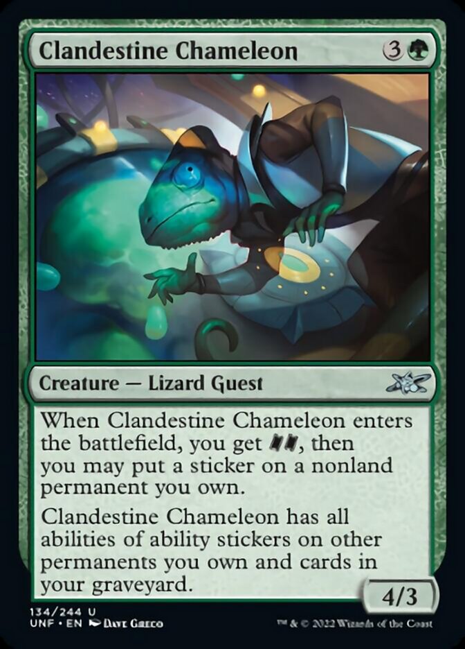 Clandestine Chameleon [Unfinity] Magic: The Gathering