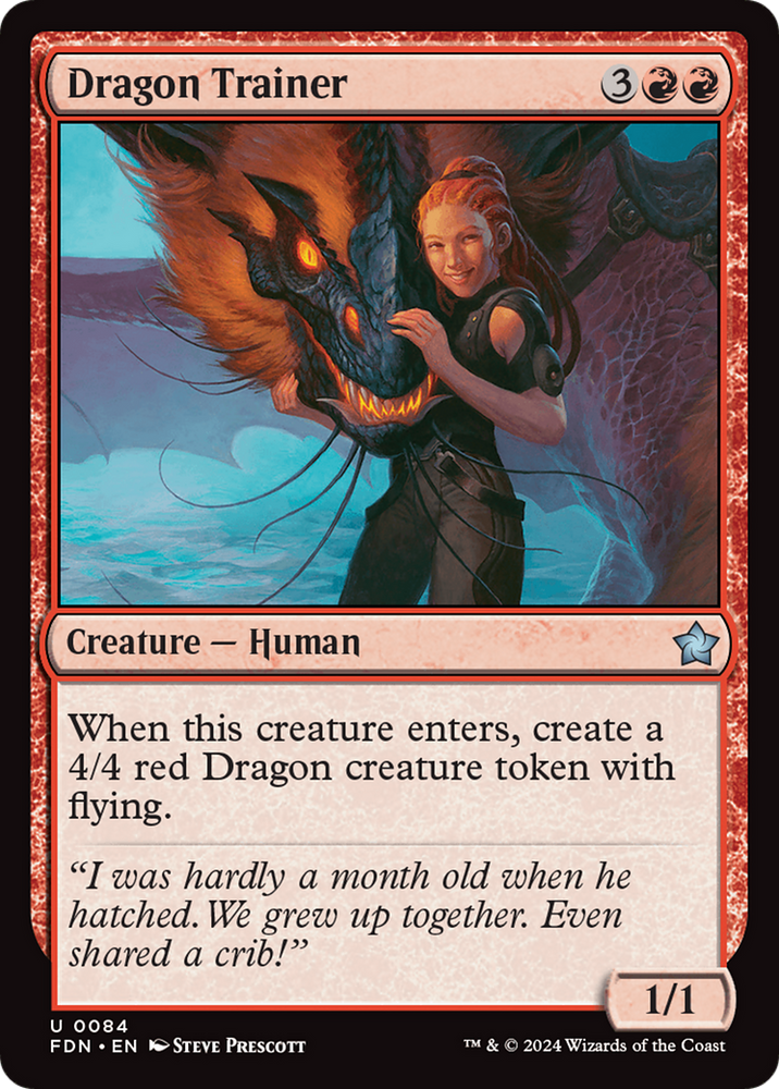 Dragon Trainer [Foundations] Magic: The Gathering