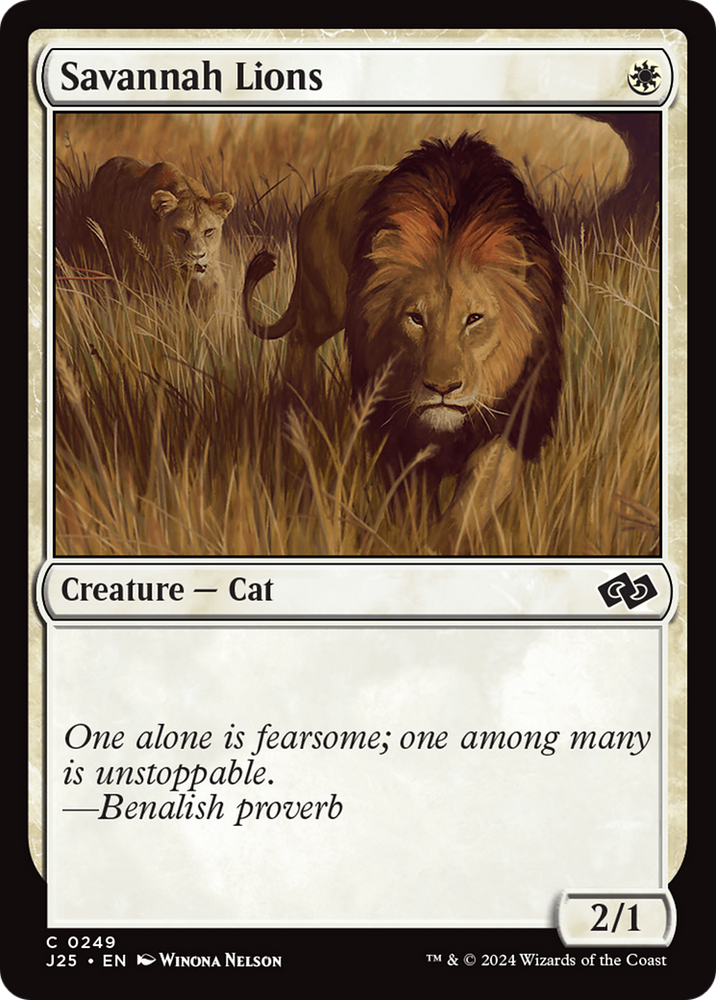 Savannah Lions [Foundations Jumpstart] Magic: The Gathering