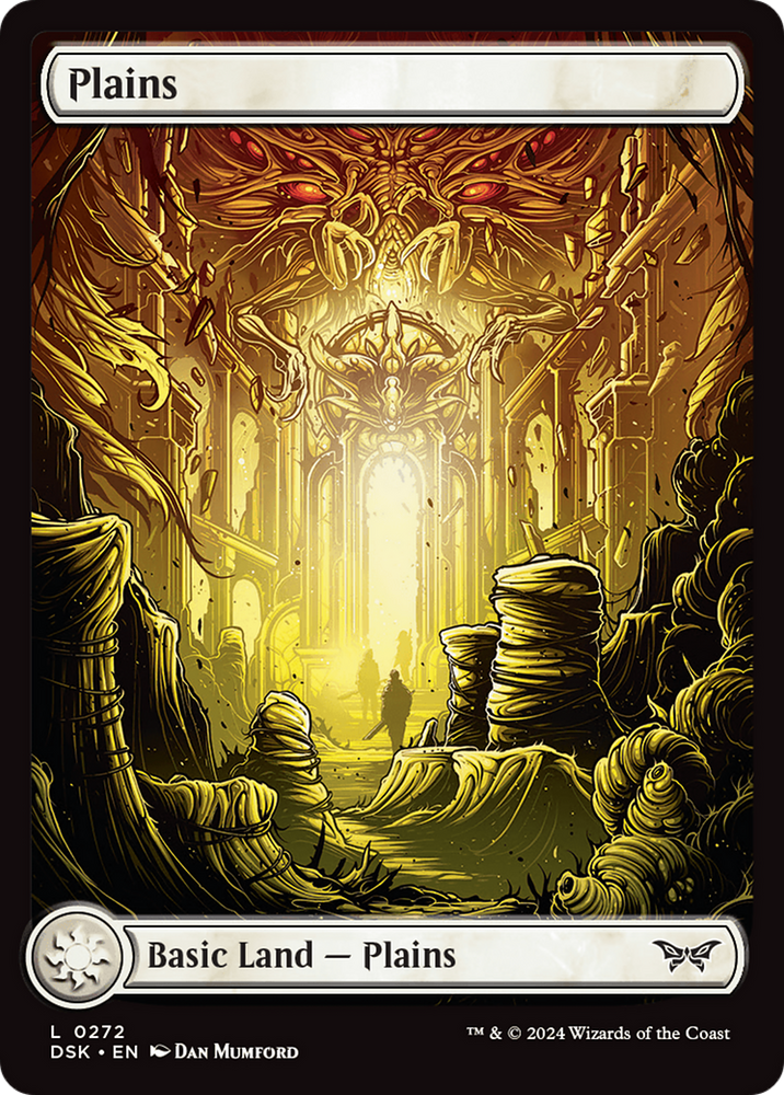 Plains (272) - Full Art [Duskmourn: House of Horror] Magic: The Gathering