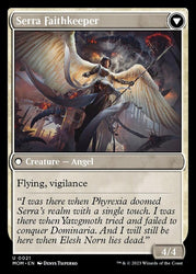 Invasion of Dominaria // Serra Faithkeeper [March of the Machine] Magic: The Gathering