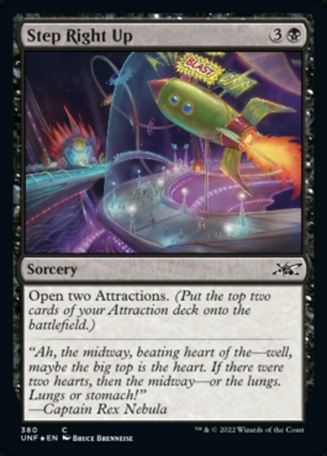 Step Right Up (Galaxy Foil) [Unfinity] Magic: The Gathering