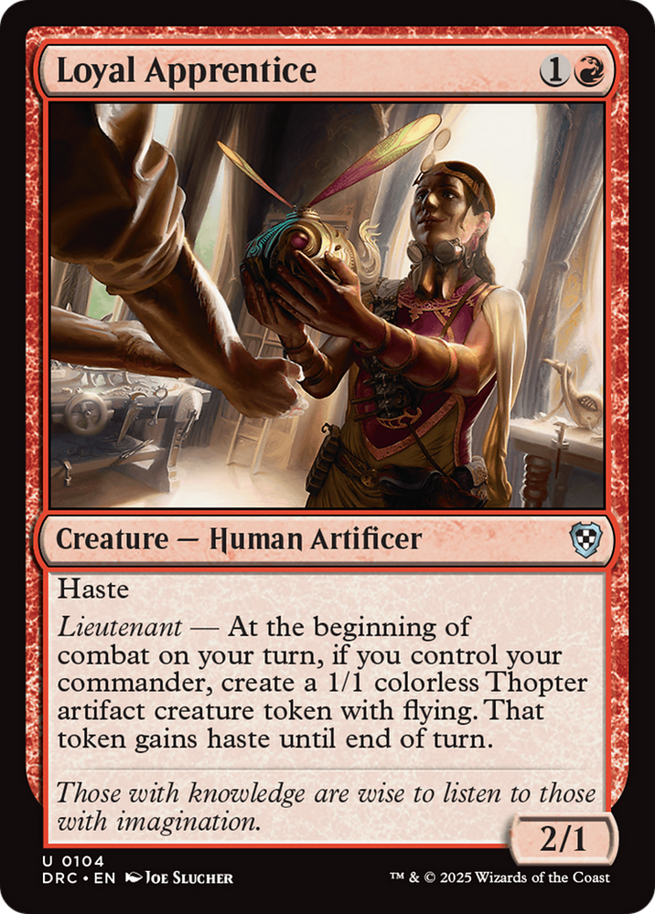 Loyal Apprentice [Aetherdrift Commander] Magic: The Gathering