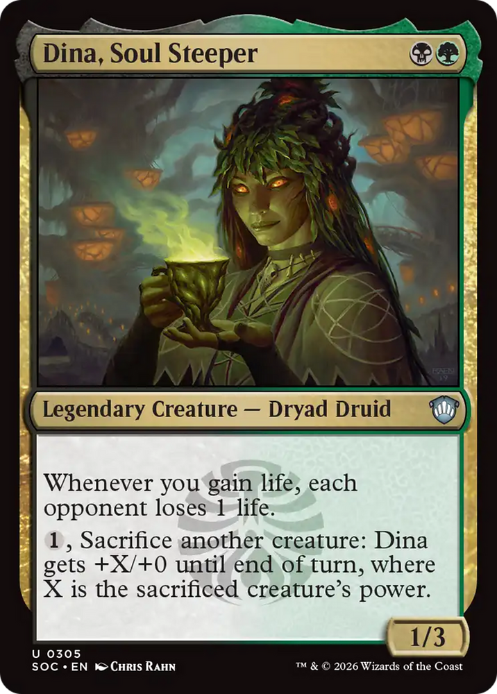 Dina, Soul Steeper [Secrets of Strixhaven Commander] Magic: The Gathering