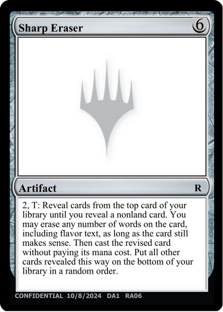 Sharp Eraser [Unknown Event] Magic: The Gathering
