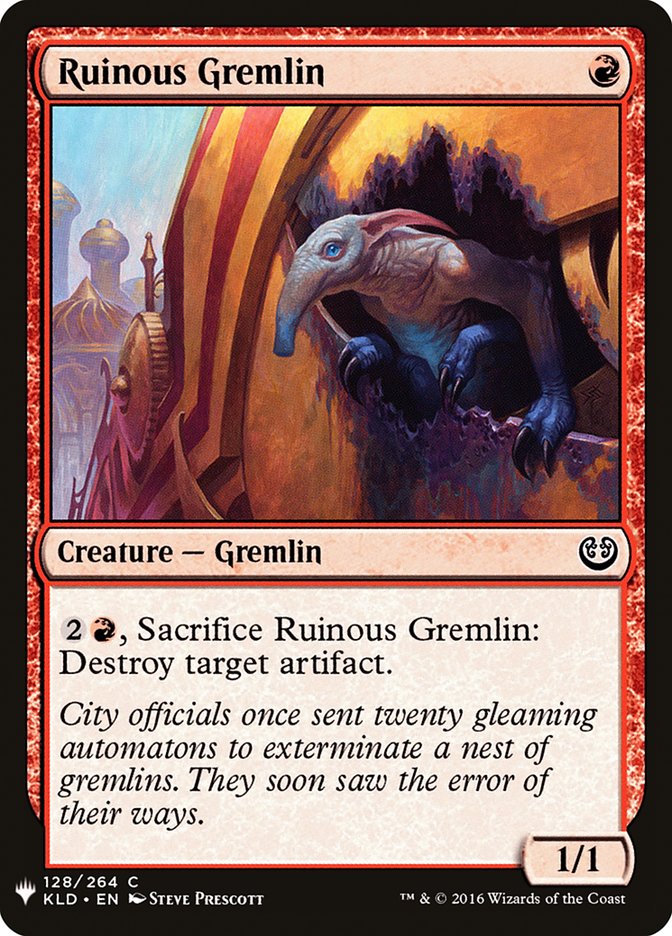 Ruinous Gremlin [Mystery Booster] Magic: The Gathering