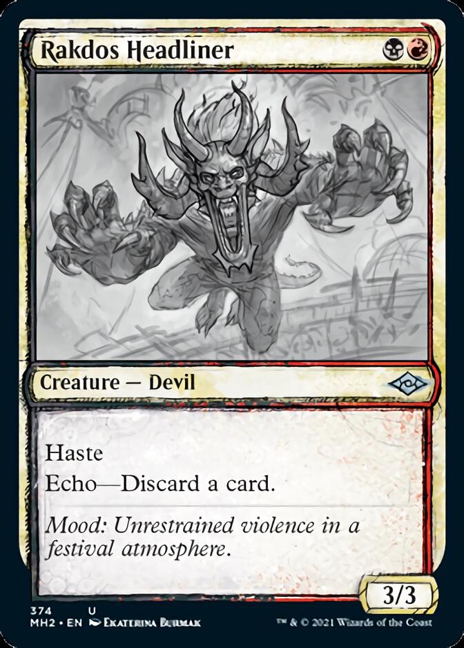Rakdos Headliner (Sketch) [Modern Horizons 2] Magic: The Gathering