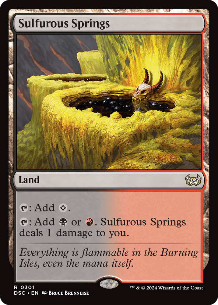 Sulfurous Springs [Duskmourn: House of Horror Commander] Magic: The Gathering