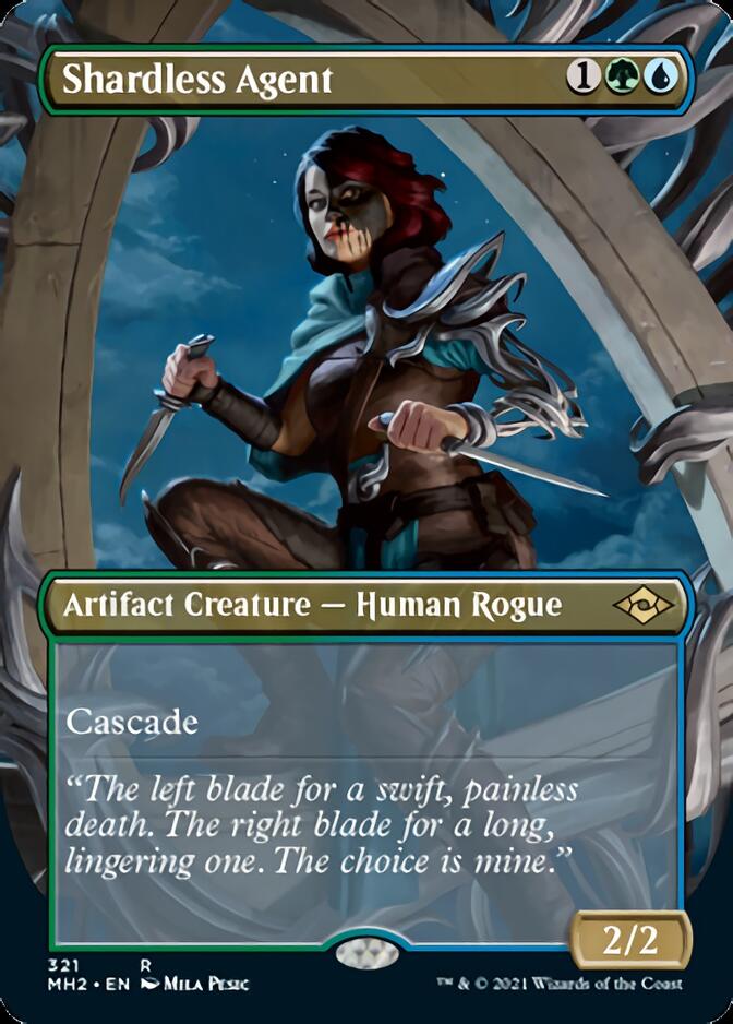 Shardless Agent (Borderless Alternate Art) [Modern Horizons 2] Magic: The Gathering