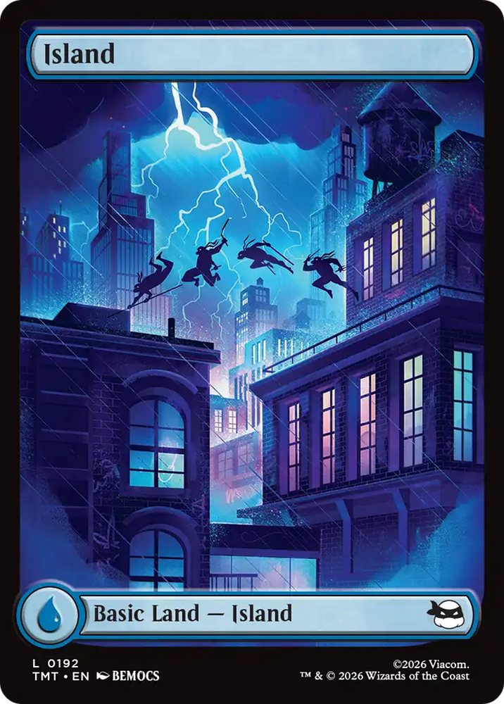 Island (0192) [Teenage Mutant Ninja Turtles] Magic: The Gathering
