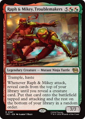 Raph & Mikey, Troublemakers [Teenage Mutant Ninja Turtles] Magic: The Gathering