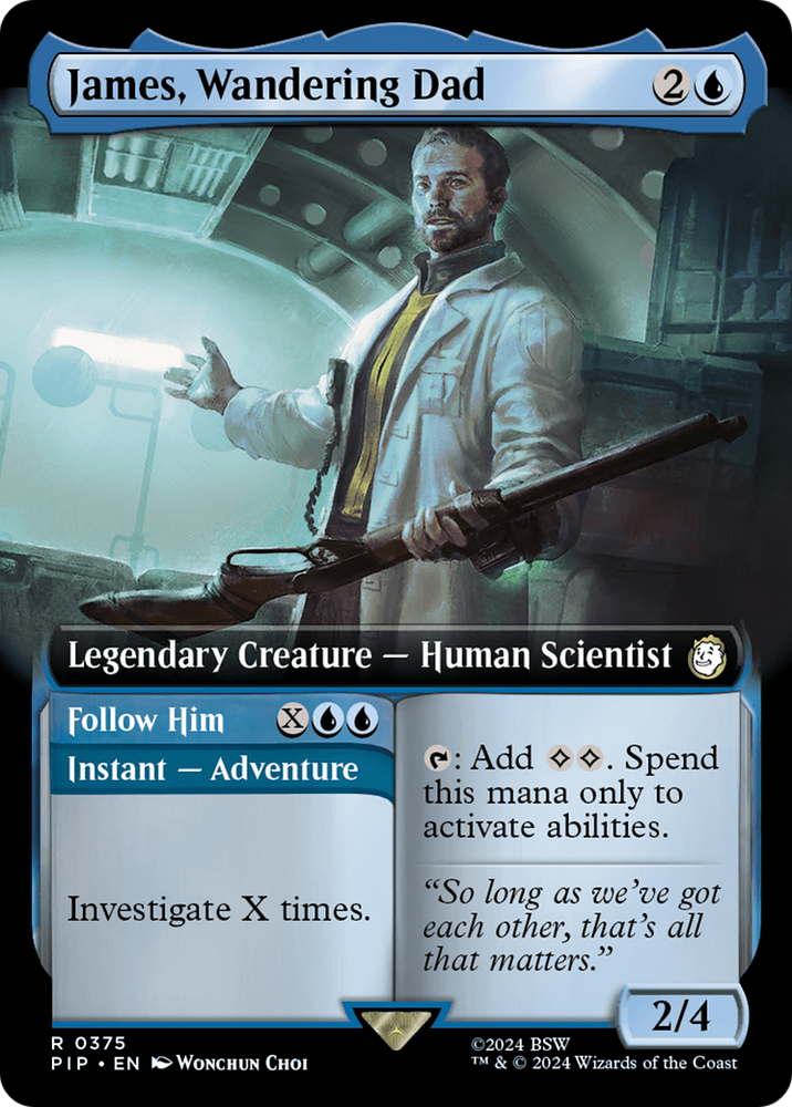 James, Wandering Dad // Follow Him (Extended Art) [Fallout] Magic: The Gathering