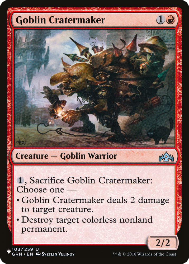 Goblin Cratermaker [The List] Magic: The Gathering