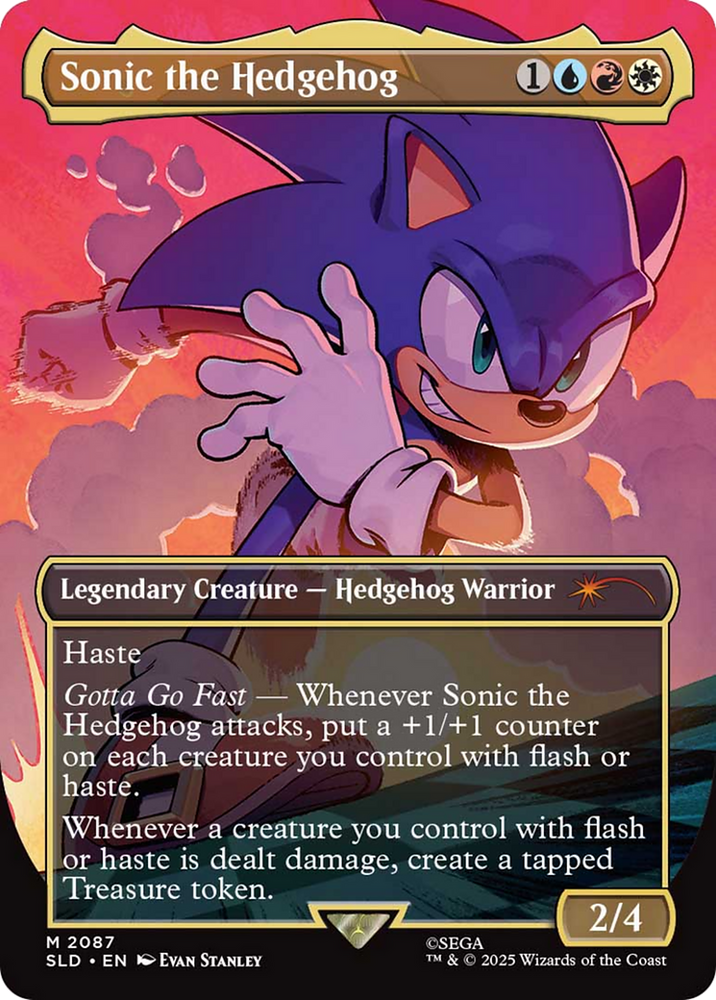 Sonic the Hedgehog (Rainbow Foil) [Secret Lair Drop Series] Magic: The Gathering