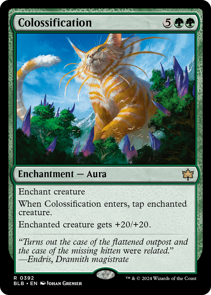 Colossification [Bloomburrow] Magic: The Gathering