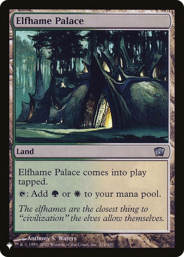 Elfhame Palace [The List] Magic: The Gathering