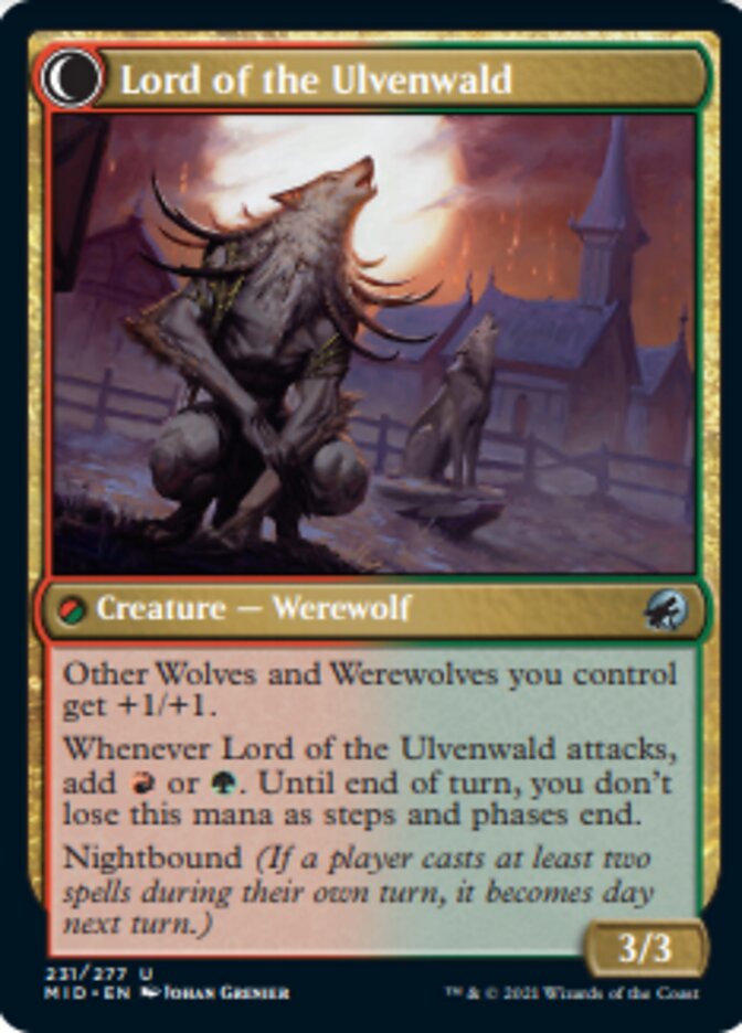 Kessig Naturalist // Lord of the Ulvenwald [Innistrad: Midnight Hunt] Magic: The Gathering