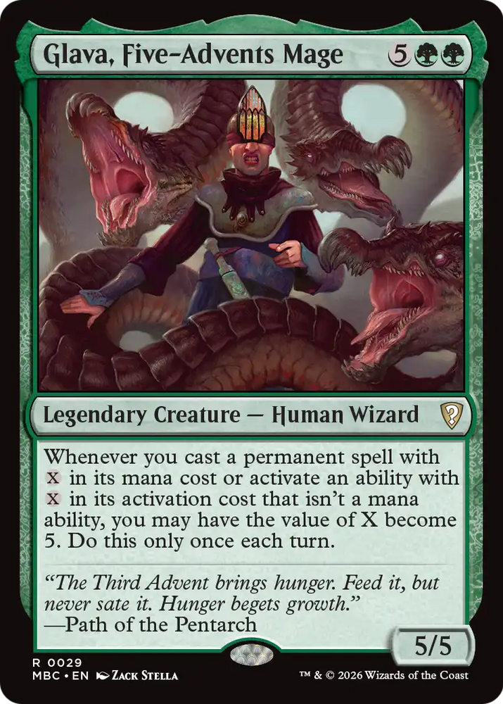 Glava, Five-Advents Mage [Mystery Booster: Commander Edition] Magic: The Gathering