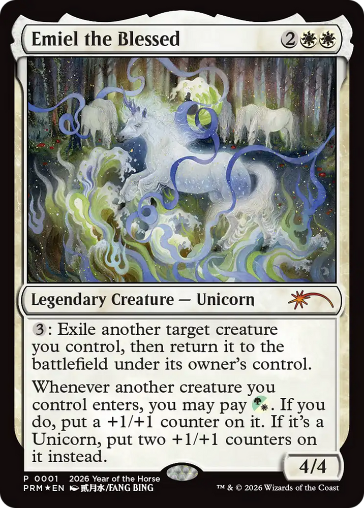 Emiel the Blessed (Year of the Horse 2026) [Standard Showdown Promos] Magic: The Gathering