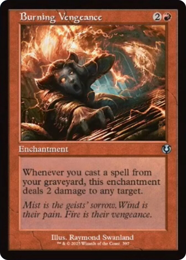Burning Vengeance (Retro Frame) [Innistrad Remastered] Magic: The Gathering