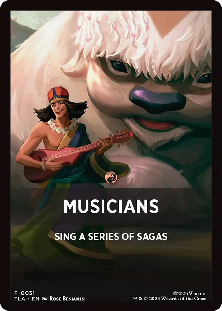 Musicians Theme Card [Avatar: The Last Airbender Tokens] Magic: The Gathering