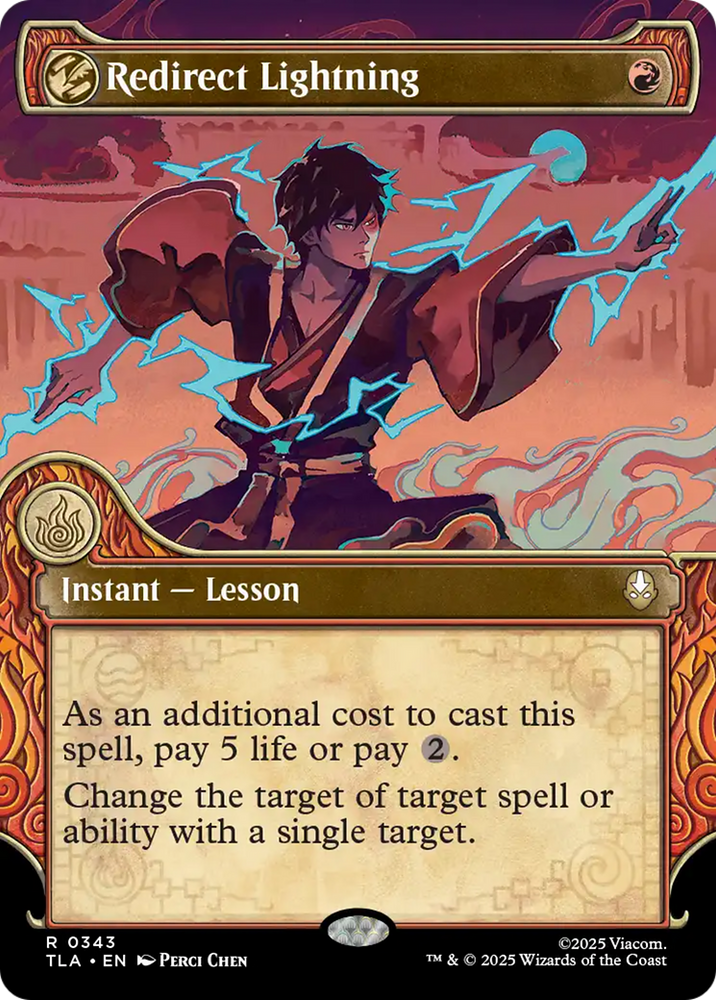 Redirect Lightning (Showcase) [Avatar: The Last Airbender] Magic: The Gathering