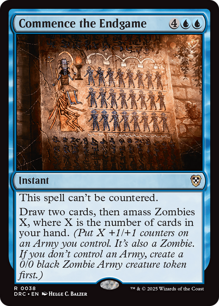 Commence the Endgame [Aetherdrift Commander] Magic: The Gathering