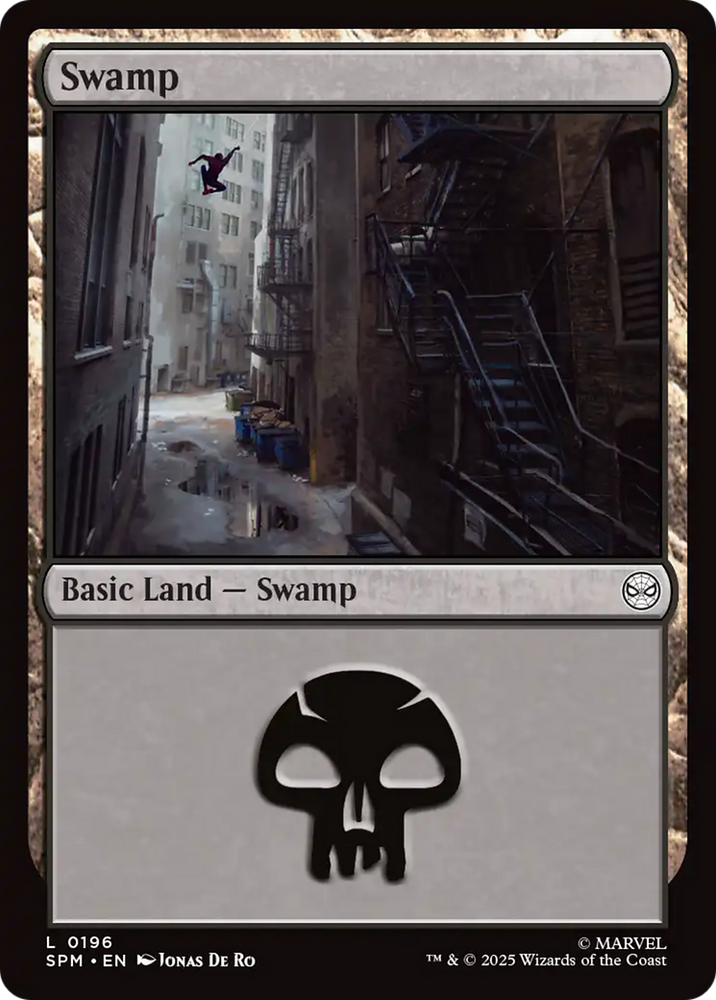 Swamp (0196) [Marvel's Spider-Man] Magic: The Gathering