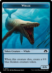 Phyrexian Germ // Whale Double-Sided Token [Modern Horizons 3 Tokens] Magic: The Gathering