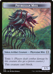 Phyrexian Mite (012) // Cat Double-Sided Token [Phyrexia: All Will Be One Tokens] Magic: The Gathering