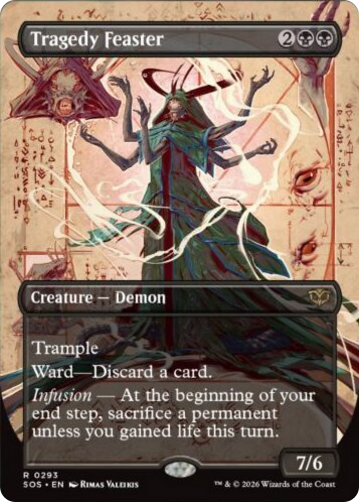 Tragedy Feaster (Borderless) [Secrets of Strixhaven] Magic: The Gathering