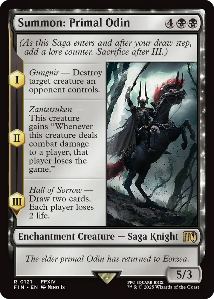 Summon: Primal Odin [FINAL FANTASY] Magic: The Gathering