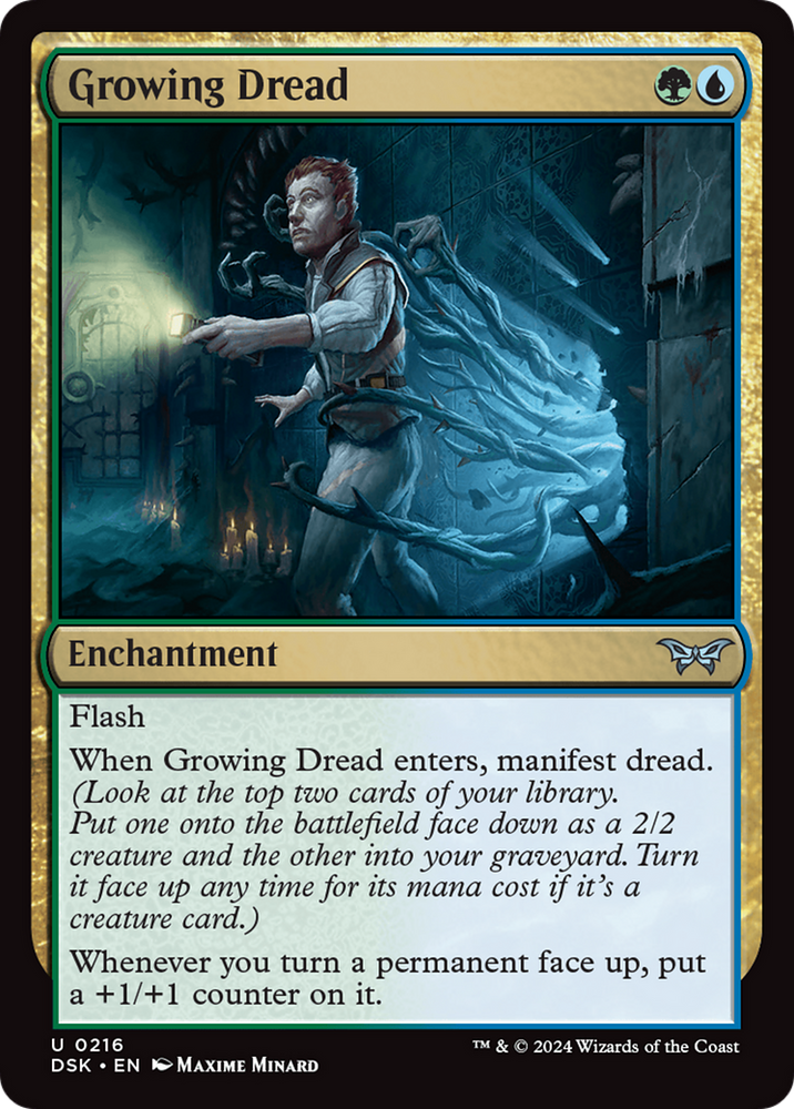 Growing Dread [Duskmourn: House of Horror] Magic: The Gathering