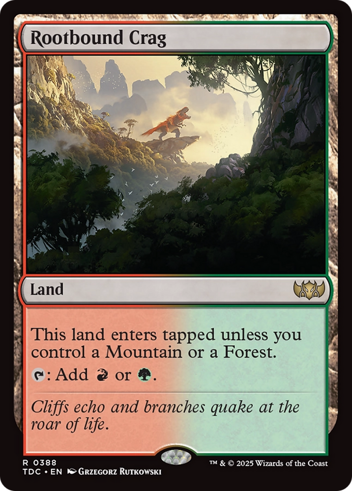 Rootbound Crag [Tarkir: Dragonstorm Commander] Magic: The Gathering