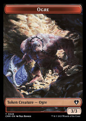 Eldrazi Spawn // Ogre Double-Sided Token [Commander Masters Tokens] Magic: The Gathering