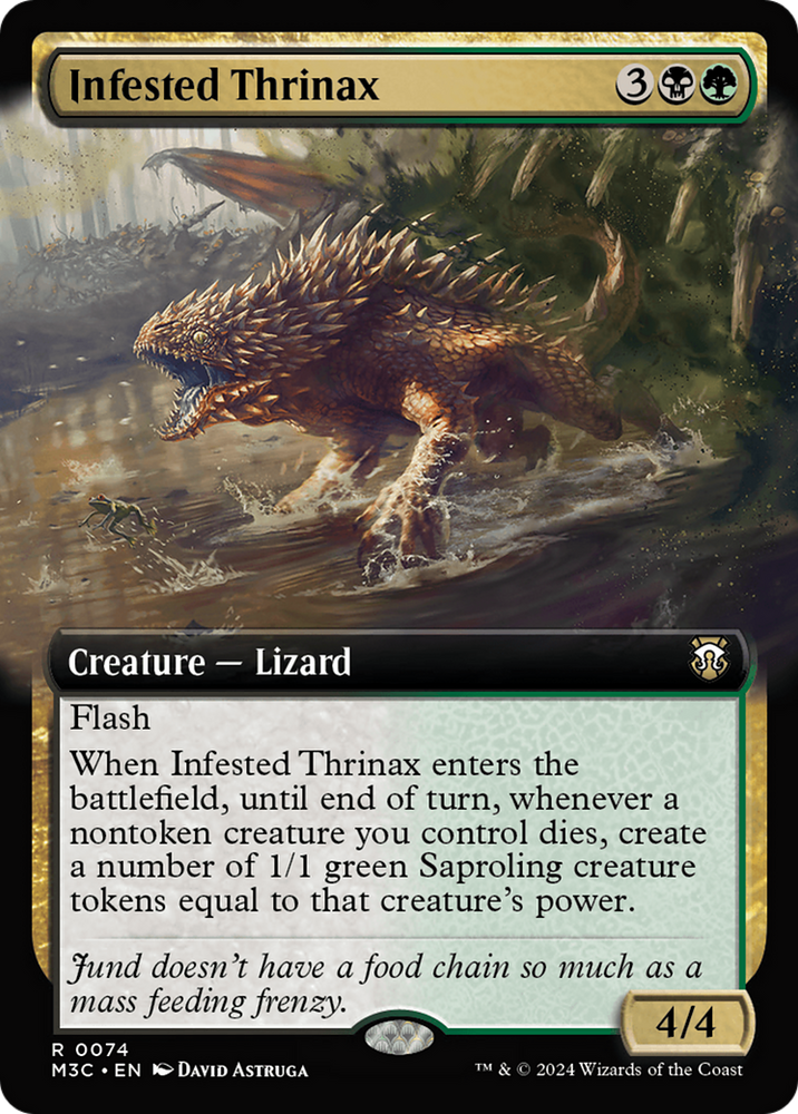 Infested Thrinax (Extended Art) [Modern Horizons 3 Commander] Magic: The Gathering