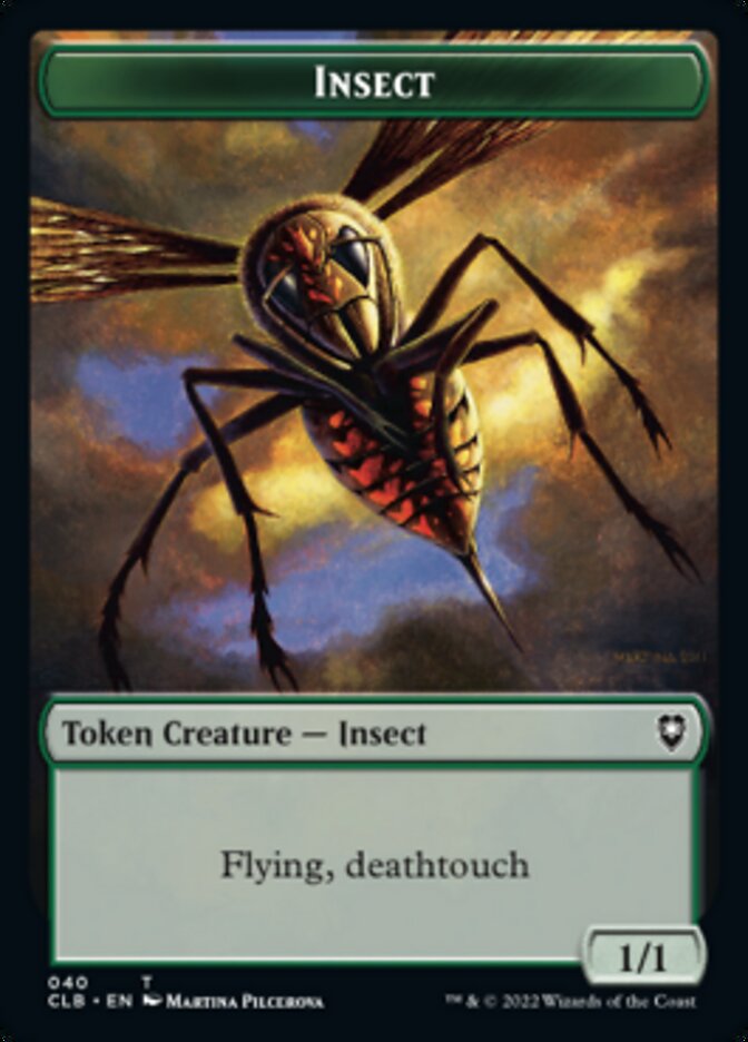 Wolf // Insect Double-Sided Token [Commander Legends: Battle for Baldur's Gate Tokens] Magic: The Gathering