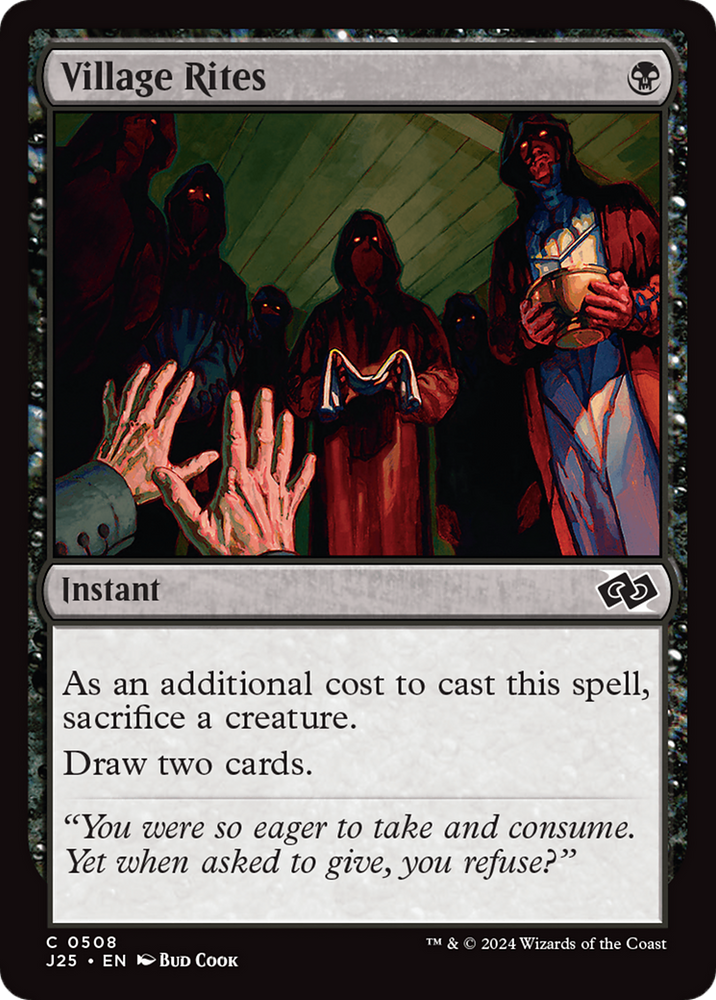 Village Rites [Foundations Jumpstart] Magic: The Gathering