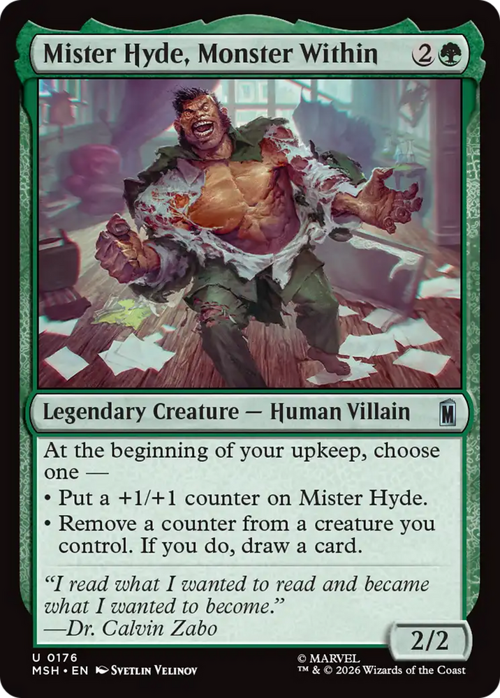 Mister Hyde, Monster Within [Marvel Super Heroes] Magic: The Gathering