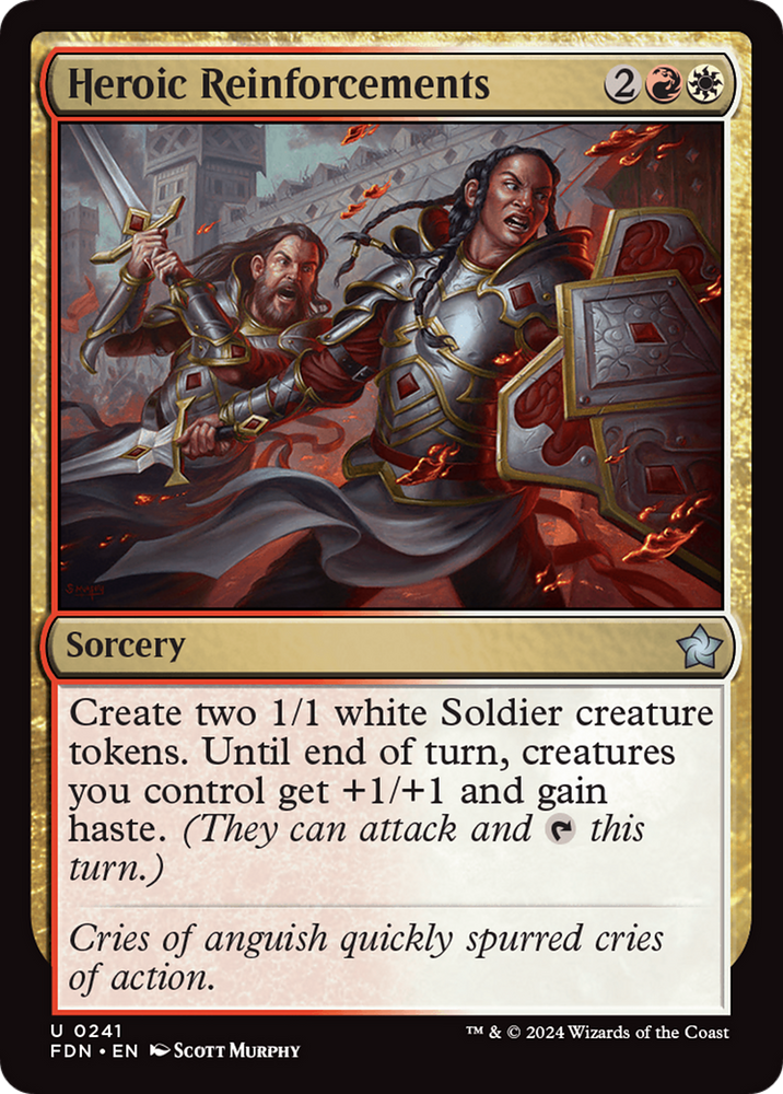 Heroic Reinforcements [Foundations] Magic: The Gathering