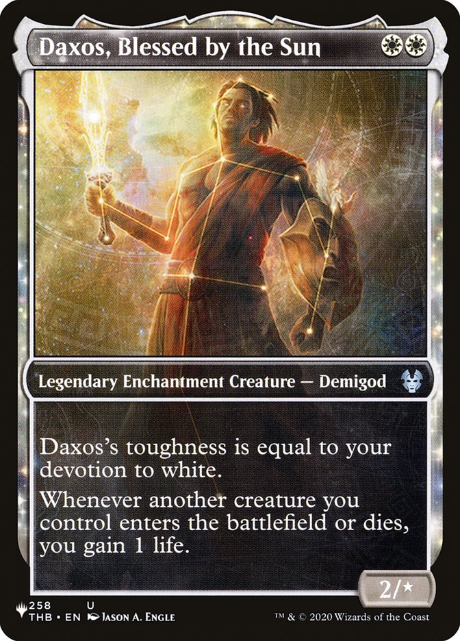 Daxos, Blessed by the Sun (Showcase) [The List] Magic: The Gathering