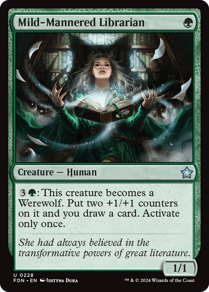 Mild-Mannered Librarian [Foundations] Magic: The Gathering