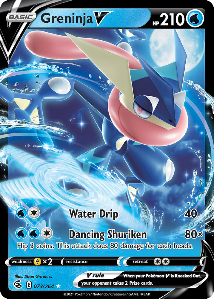 Greninja V (073/264) (Intro Deck) [Sword & Shield: Fusion Strike] Pokémon