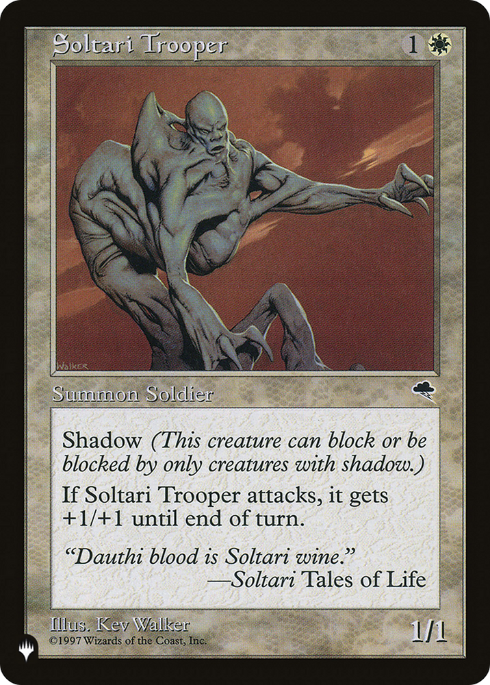 Soltari Trooper [The List] Magic: The Gathering