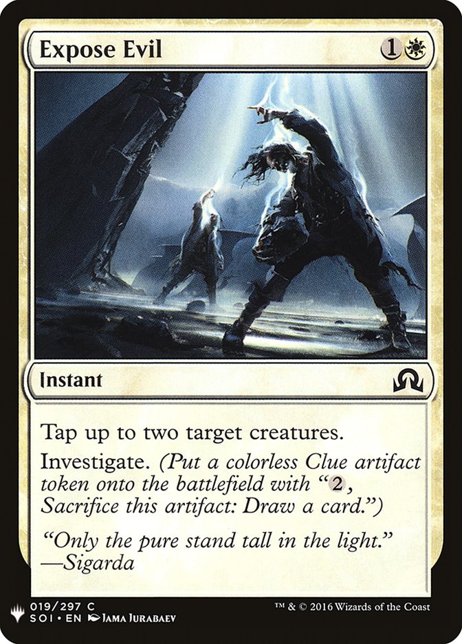 Expose Evil [Mystery Booster] Magic: The Gathering
